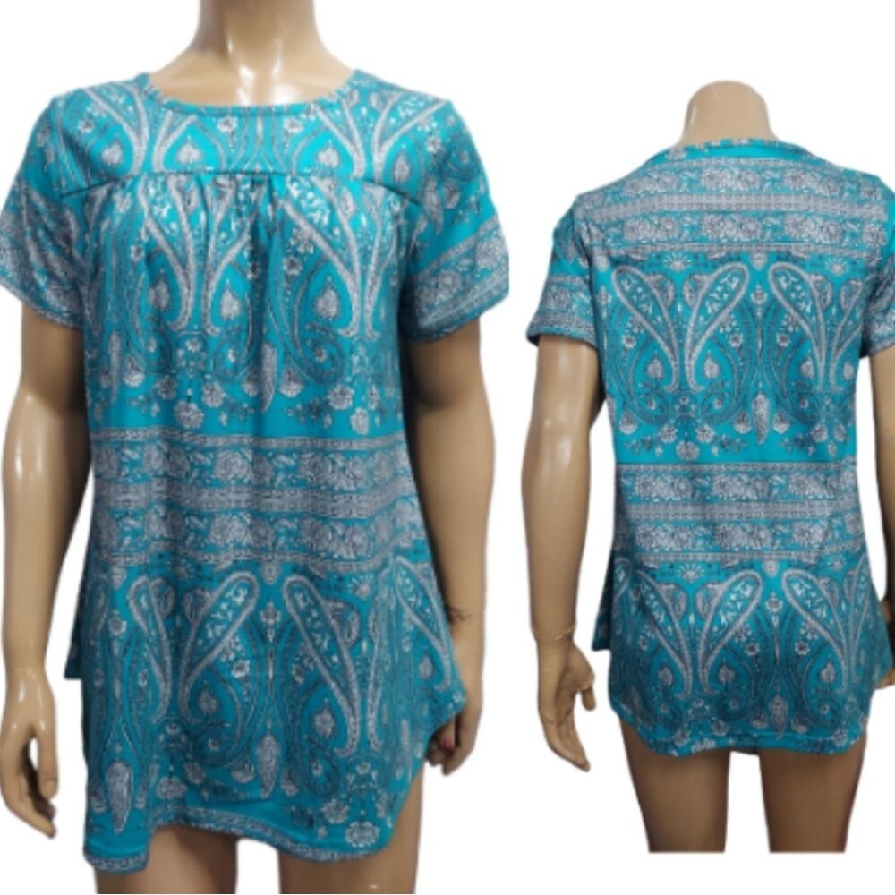 Boho Paisley Flowy Blouse